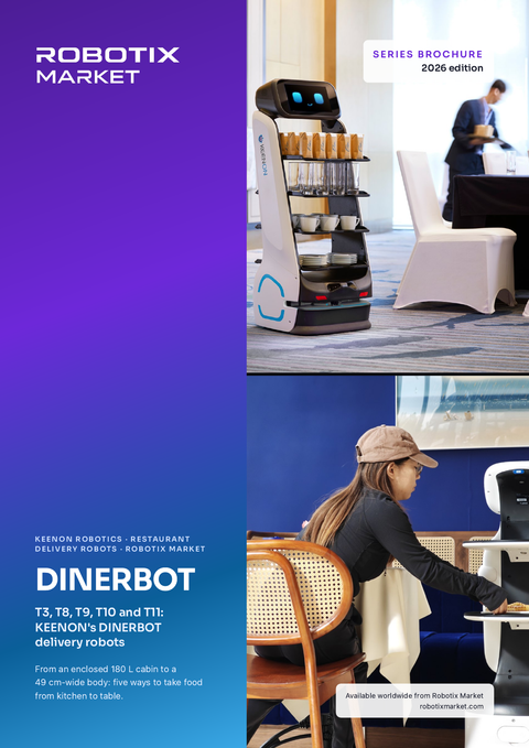 Servírovací robot Keenon DINERBOT T9 pro restaurace – Produktová brožura