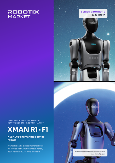 Kolový humanoidní robot Keenon XMAN-R1 – Produktová brožura