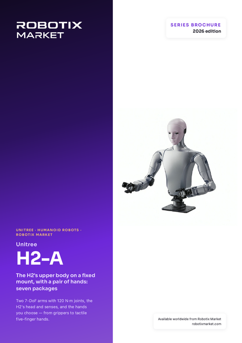 Unitree H2-A Standard A Upper-Body Humanoid with Dex1-1 Grippers – Product Brochure